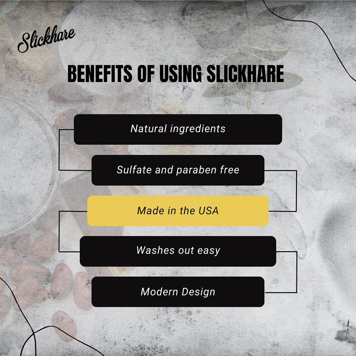 Slickhare Styling Hair Clay for Men | Premium Mens Hair Paste | Mens Hair Styling Clay with Strong Hold | 4 oz Ultra Matte Clay Hair Product | Made with Active Natural Ingredients | Made in USA