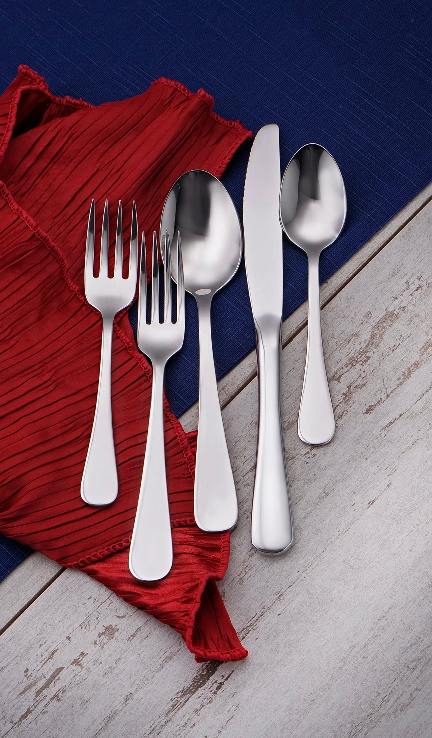 Liberty Tabletop Patriot 45 Piece Silverware Set Service for 8 Silverware Made in USA