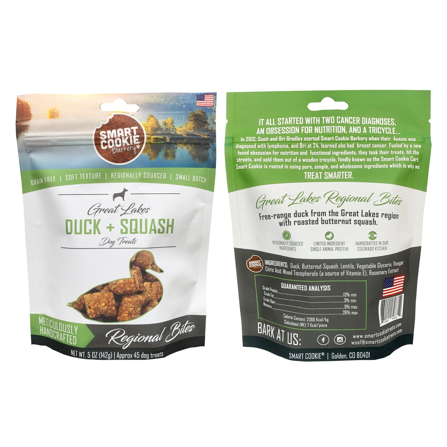 Smart Cookie All Natural Soft Dog Treats - 5 Flavor Variety Pack (5oz Each) - Healthy Dog Treats for Dogs & Puppies with Allergies, Sensitive Stomachs - Chewy, Grain Free, Made in USA