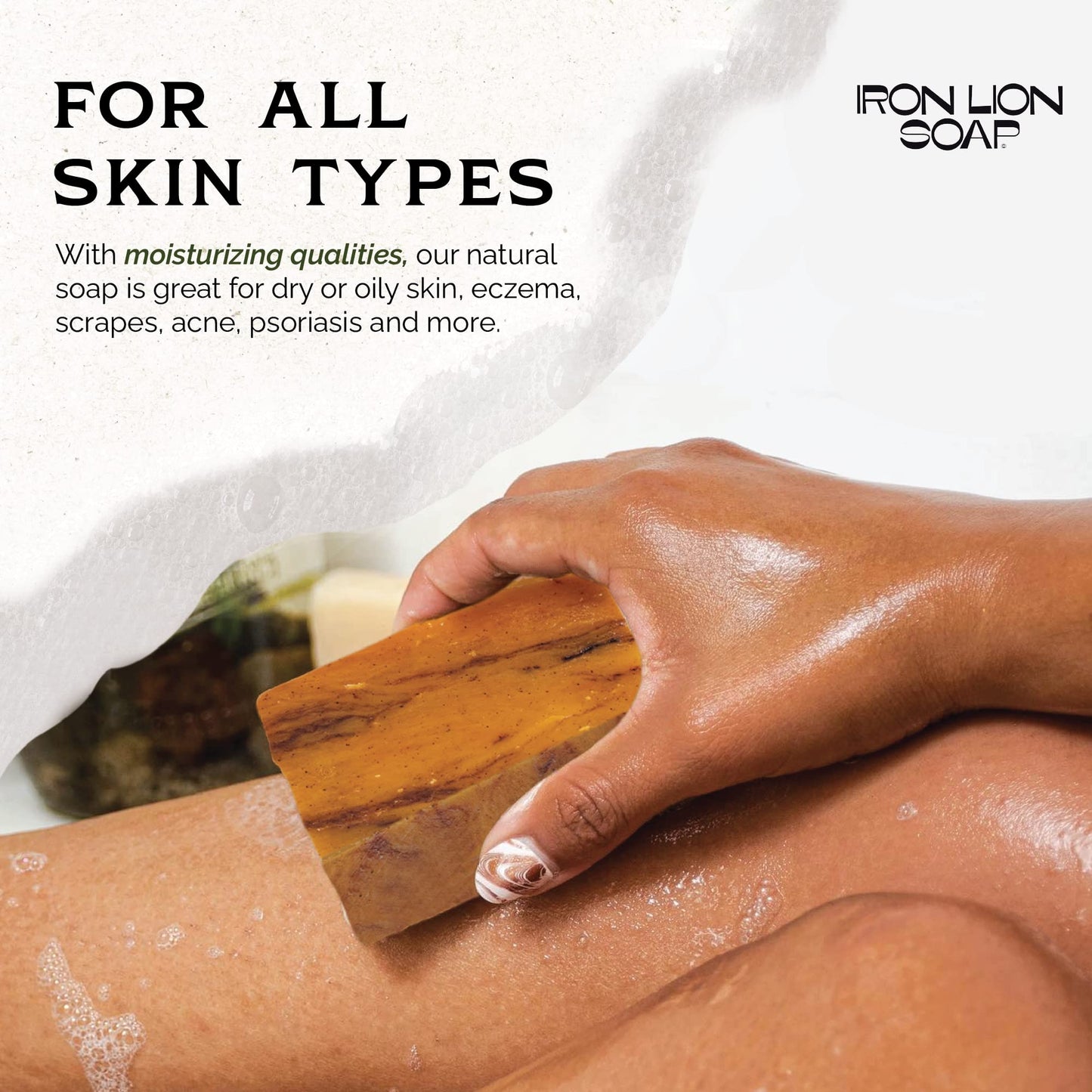 ILS Soap co - Bay Runner (Burnt Orange Peel, Cloves & Patchouli) All Natural Bar Soap for All Skin Types - Plant Based, Cold Process and Handmade in the USA (single bar)