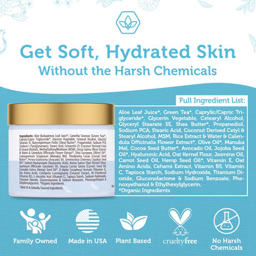 Era Organics Advanced Face Moisturizer for Dry Skin - Nourishing 16-in-1 Night Cream - Extra Hydrating for Women and Men