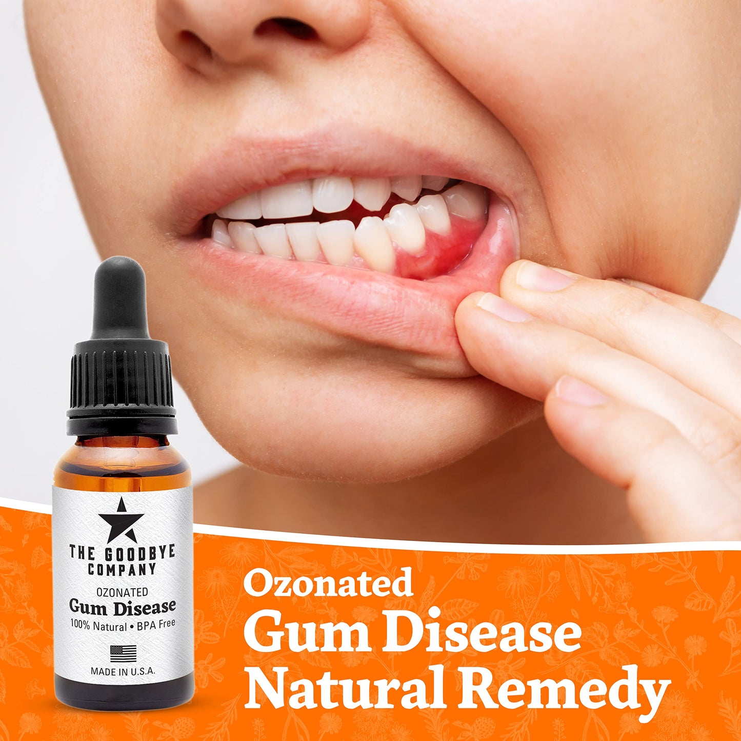Ozonated Gum Disease Treatment - Effective and Natural Home Remedy for Treating Oral Gum Disease and Gingivitis - 100% Pure Neem and Clove Essential Oils for Complete Oral Health 15ML
