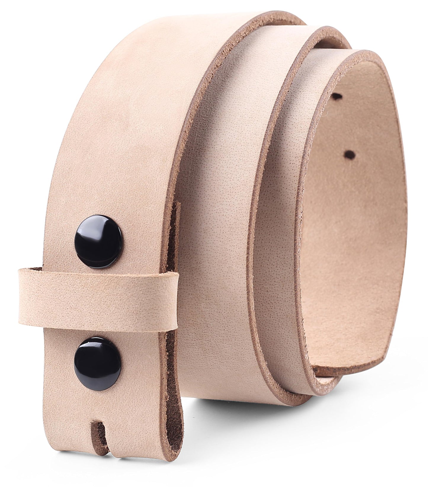 F&L CLASSIC Men's Belt Genuine full Grain Buffalo leather Vintage Distressed,Snap on Strap belts for men, 1 1/2" Wide, Made in USA,natural color,1288-05, size 34