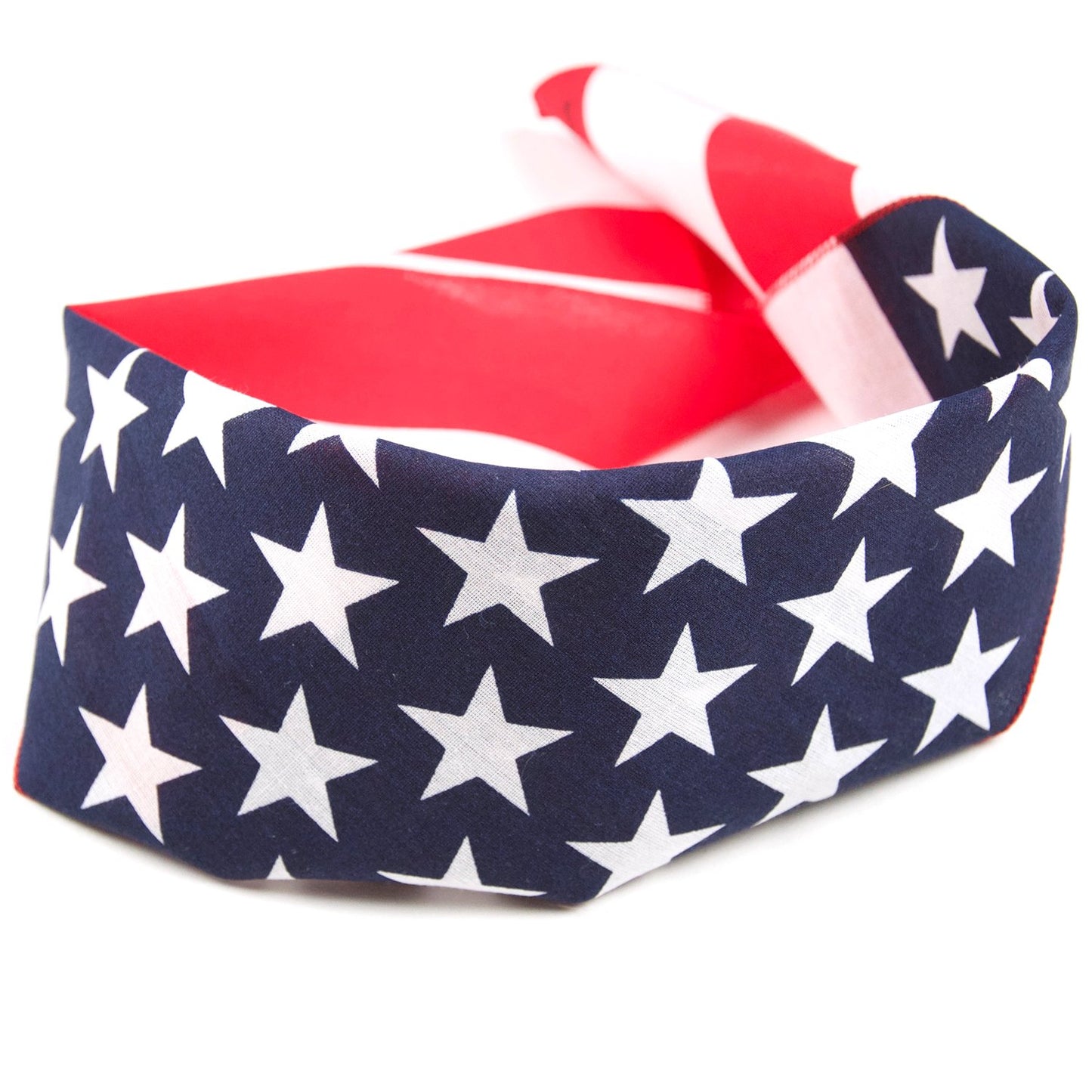 American Heritage Cotton Bandanas - Made in USA - Sold by Vets - Pack of 3 (USA Flag)