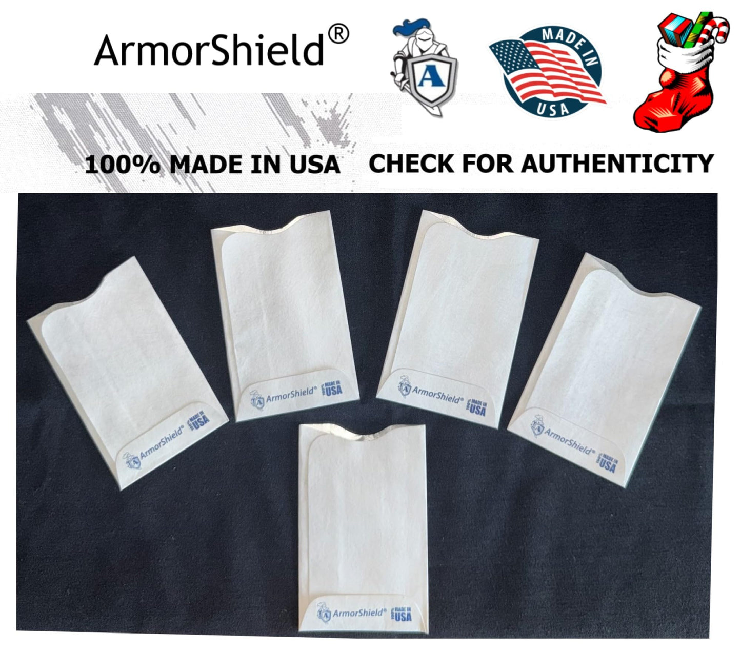 Semper Paratus Gear TYVEK Credit Card Protector RFID Blocking Sleeves | 100% MADE IN USA - Anti-theft for Travel wallet, pocket or purse. (5PAK)