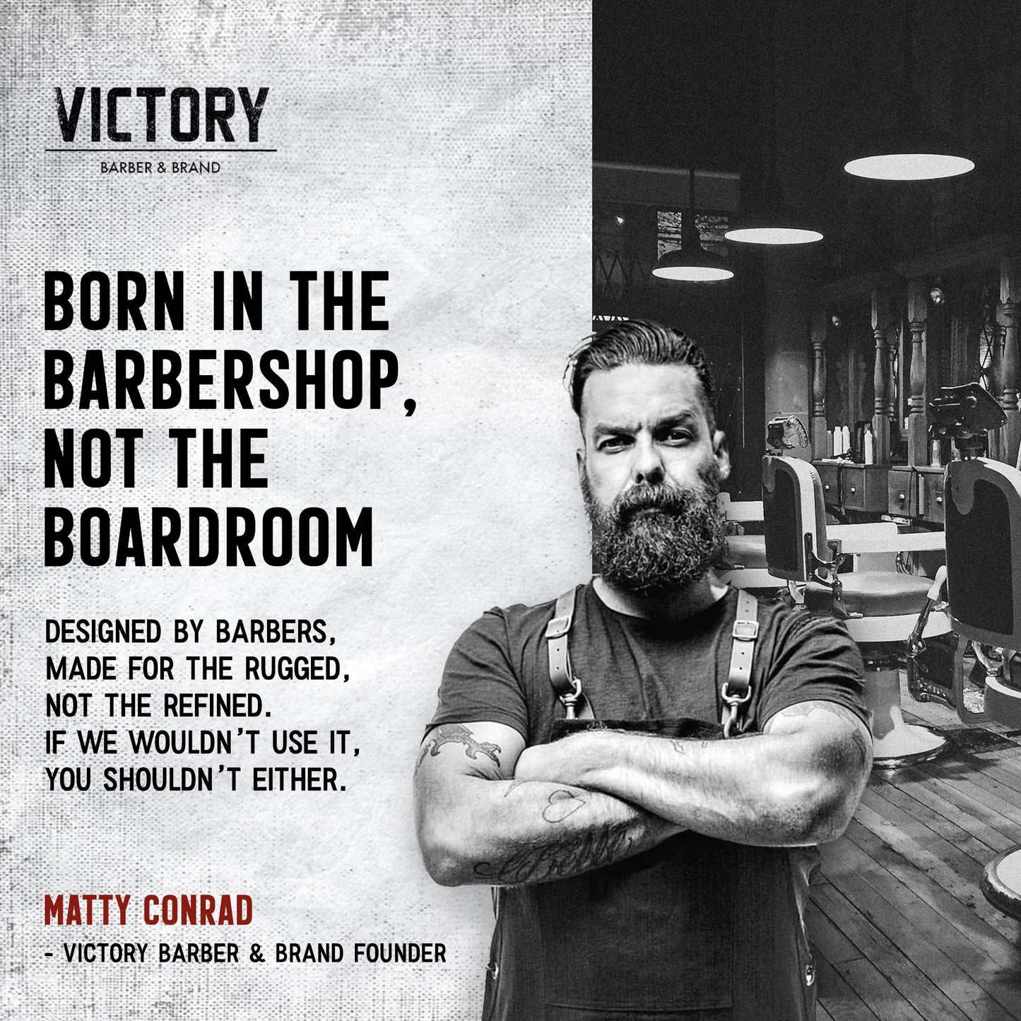 Victory Barber & Brand Grit Styling Powder for Men Men’s Hair Products Made in the USA | Composite Clay Styling Powder | 0.35 oz