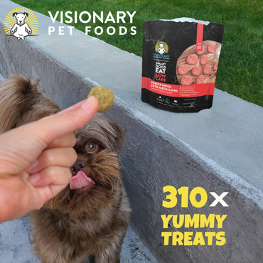 Visionary Pet Foods Beef Freeze Dried Real Meat Dog Treats, 310x Healthy Treats, Low Carb, Grain Free – Organic, Human Grade Food, Freeze Dried Dog Training Treats, Value Size 25oz
