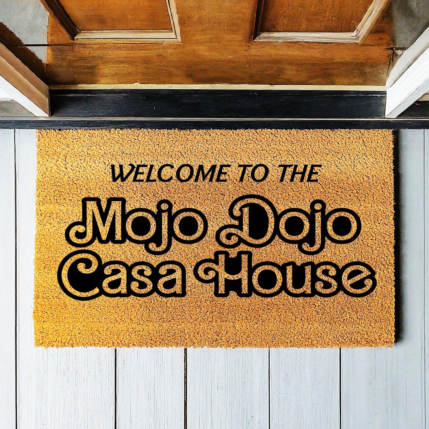 Welcome to The Mojo Dojo Casa House Doormat | Welcome Door Mat | New Home Gift | Movie Doormat | Home Decor | Closing Gift | Front Door | Made in the USA stk1977