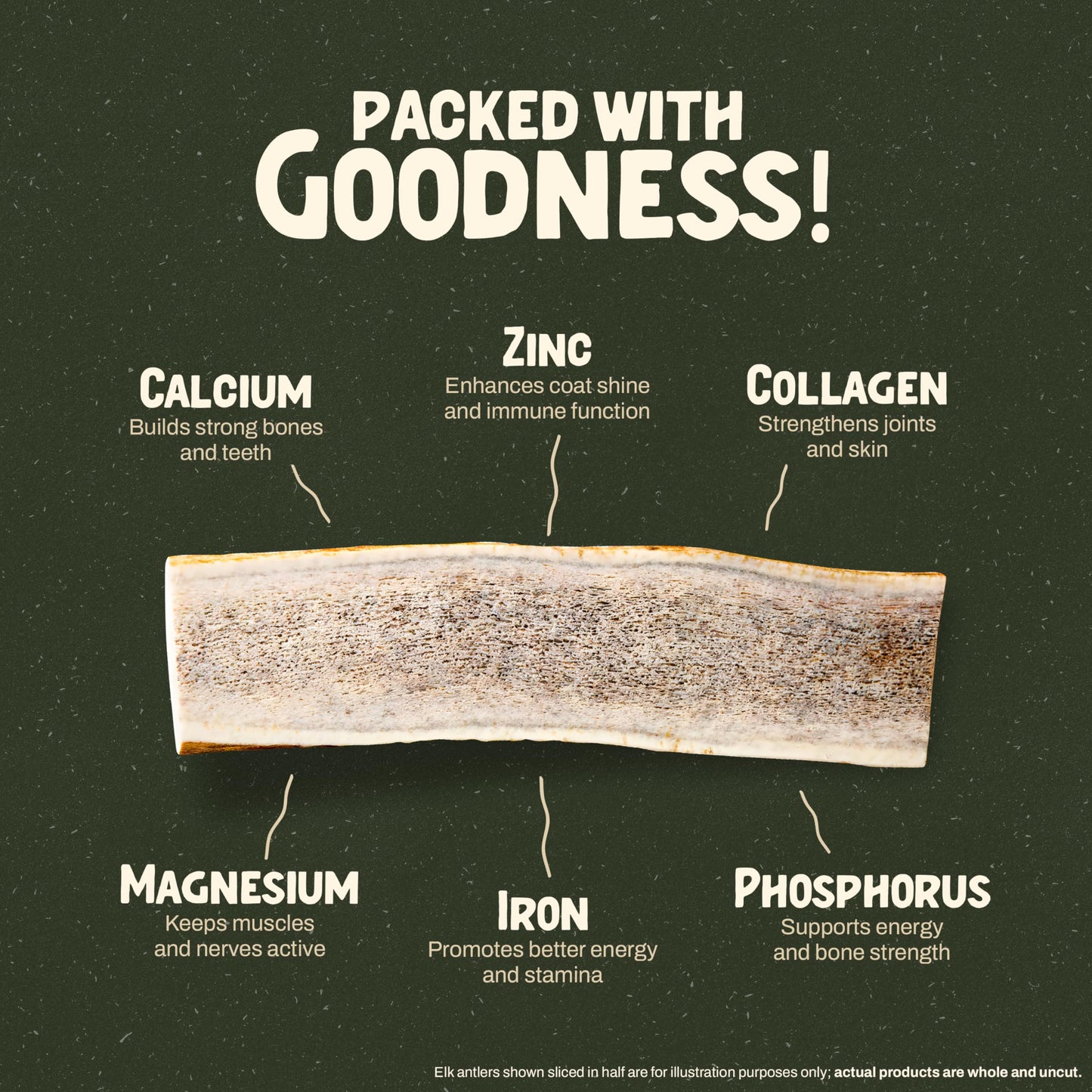 Heartland Elk Antlers for Dogs (Whole Elk, 7", Large, 1-Pack) – Grade A, Naturally Shed | Long-Lasting, Safe Chew for Aggressive Chewers & Puppies | Splinter-Free | USA Made | Veteran Owned