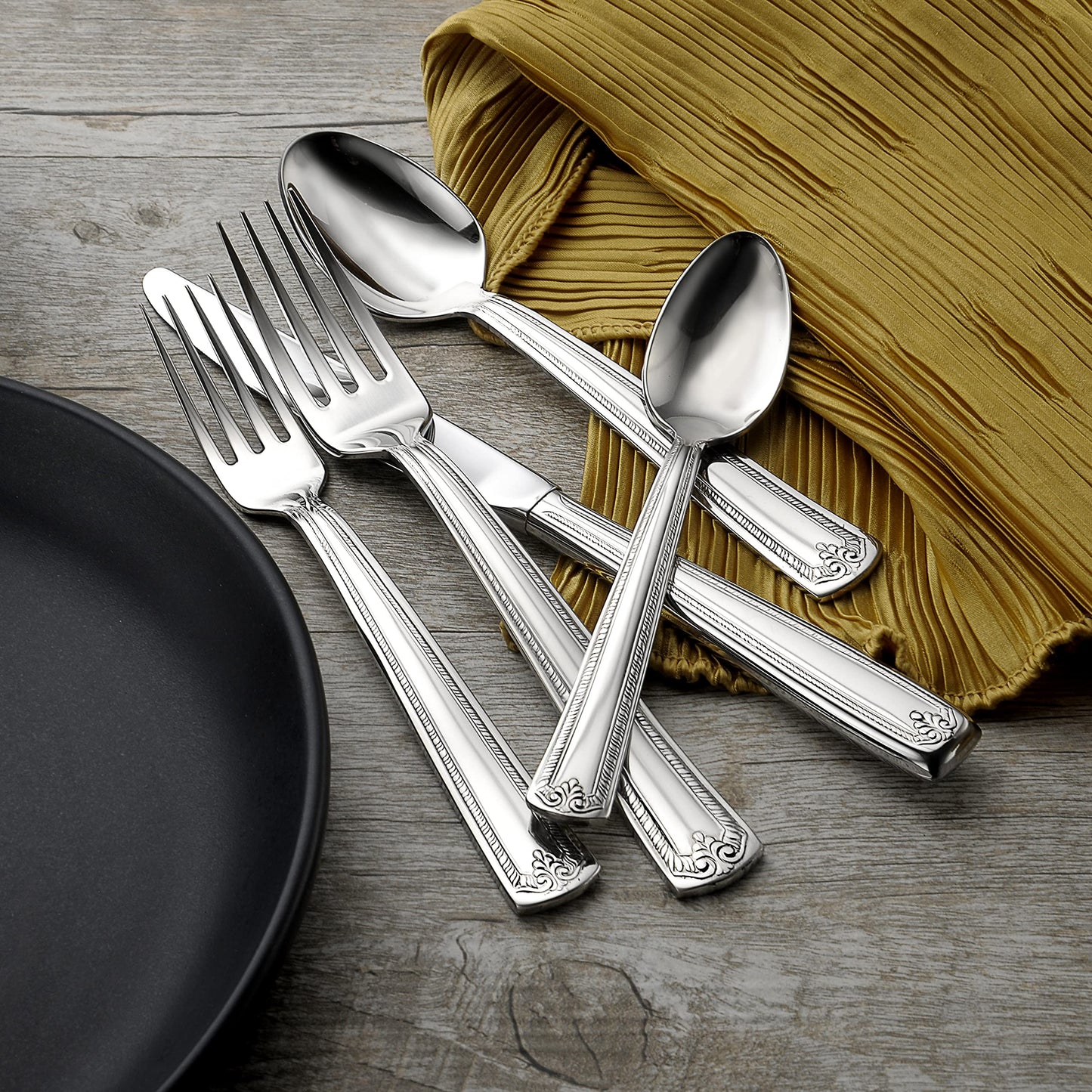 Liberty Tabletop Prestige 45 Piece Flatware Set for 8 Made in USA