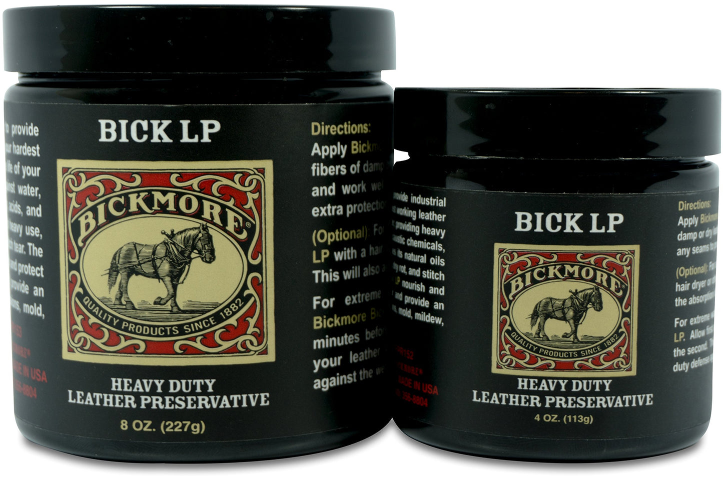 Bickmore Leather Conditioner, Scratch Repair Bick LP - Heavy Duty LP Leather Preservative | Leather Protector, Softener and Restorer Balm for Dry, Cracked, and Scratched Leather | Made in USA