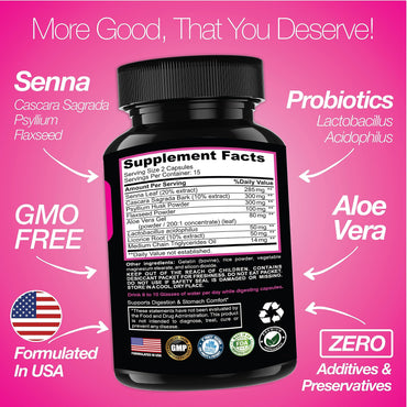 Saint Mingiano 7 Day Cleanse Program | Colon Detox with Natural Laxative for Constipation & Bloating | Extra-Strength Senna Leaf Supplements | Strong for Some People.