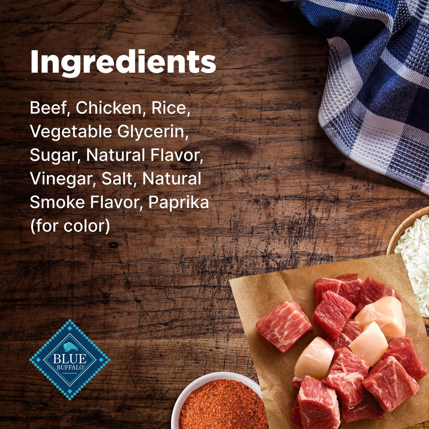 Blue Buffalo Nudges Grillers Natural Dog Treats, Made in the USA with Real Steak, 16-oz Bag