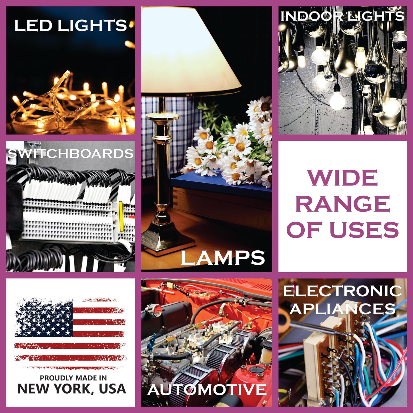 NATIONAL Wire&Cable - 12 Gauge 4 Conductors Premium Electrical Wire - Made in USA - 12 AWG Wire Stranded PVC Cord Copper Cable 50 Ft. Indoor and Outdoor Lighting Automotive Battery