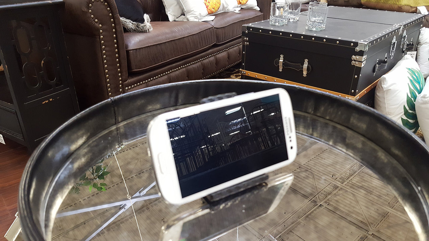 PhoneStand’s Black Universal Desktop Cell Phone Holder Ideal for All Smartphones (Made in The USA)