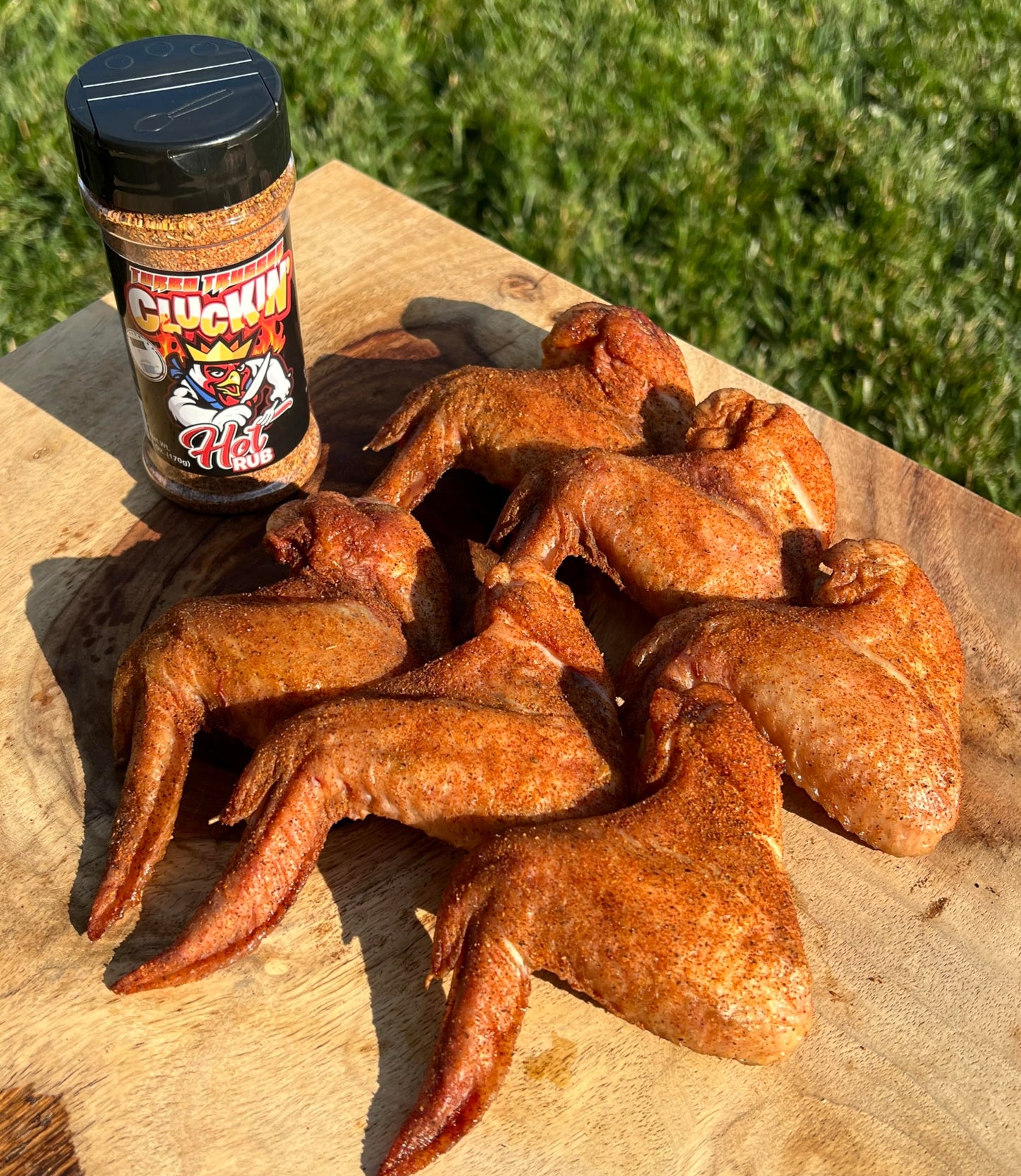 Turbo Trusser | Cluckin' Hot Rub | For Chicken, Turkey, Duck, Pork & Veggies | Perfect Blend of Smooth Heat & Flavor | Made in the USA | 6 Oz