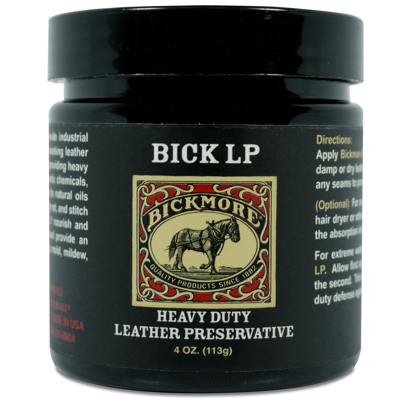 Bickmore Leather Conditioner, Scratch Repair Bick LP - Heavy Duty LP Leather Preservative | Leather Protector, Softener and Restorer Balm for Dry, Cracked, and Scratched Leather | Made in USA