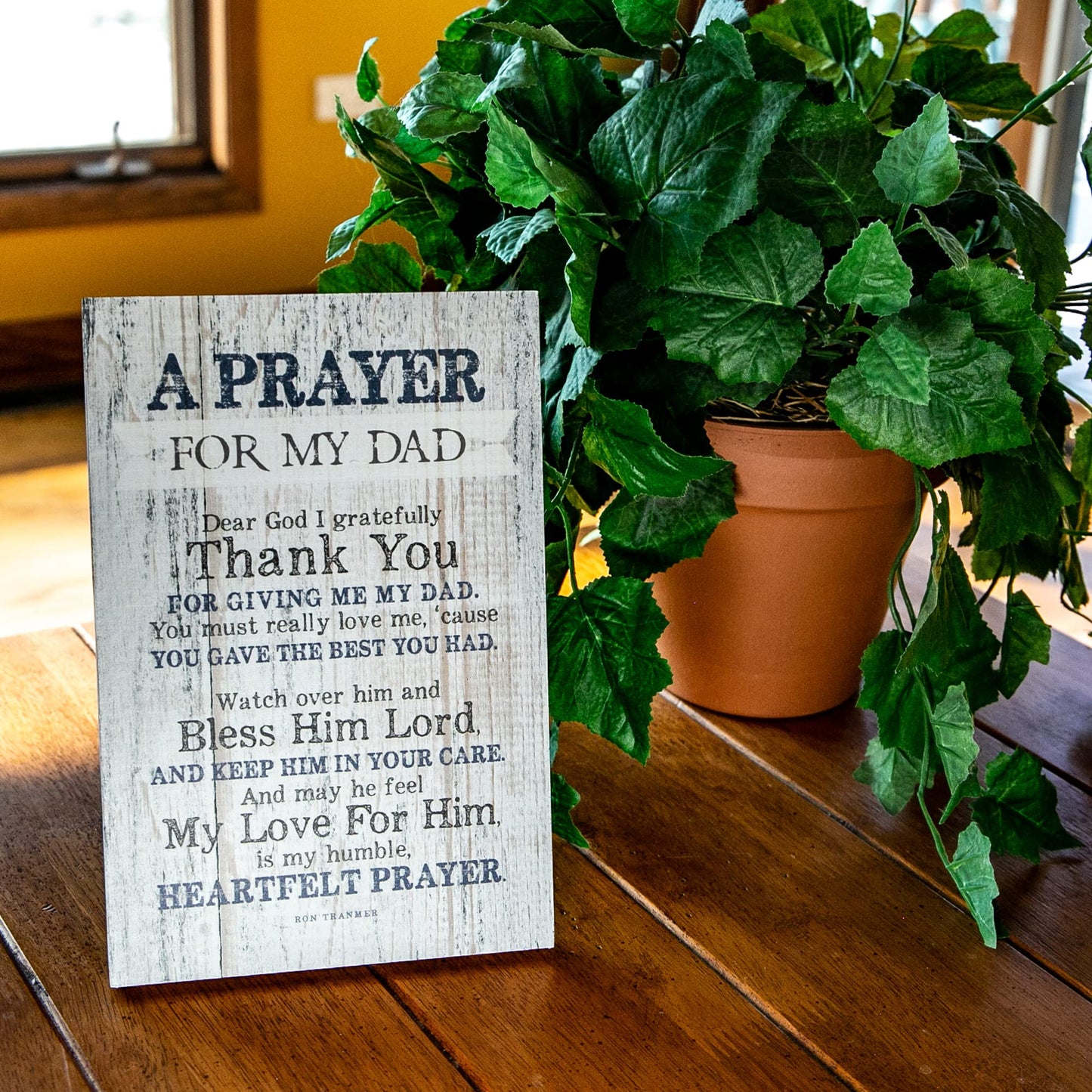 DEXSA Prayer for My Dad Wood Frame Wall Plaque for Father’s Day, Birthday Gift for Dad | Made in USA | Bonus Dad Gift, Father-in-Law Picture Frame | Best Dad Plaque from Son or Daughter
