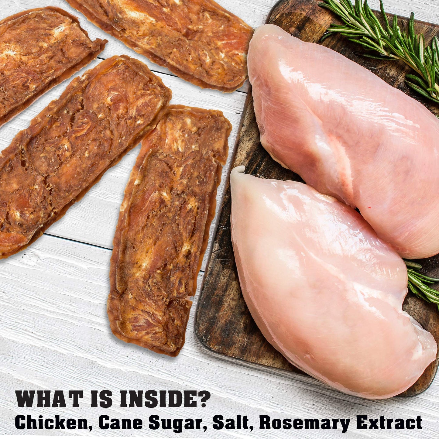 Chicken Jerky Dog Treats 1.5 Lb - Human Grade Pet Snacks & Grain Free Meat - All Natural High Protein Dried Strips - Best Chews for Training Small & Large Dogs - Bulk Soft Pack Made for USA