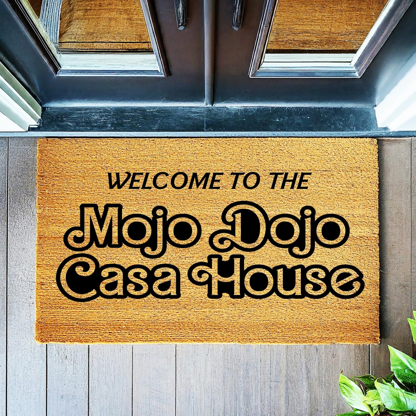 Welcome to The Mojo Dojo Casa House Doormat | Welcome Door Mat | New Home Gift | Movie Doormat | Home Decor | Closing Gift | Front Door | Made in the USA stk1977