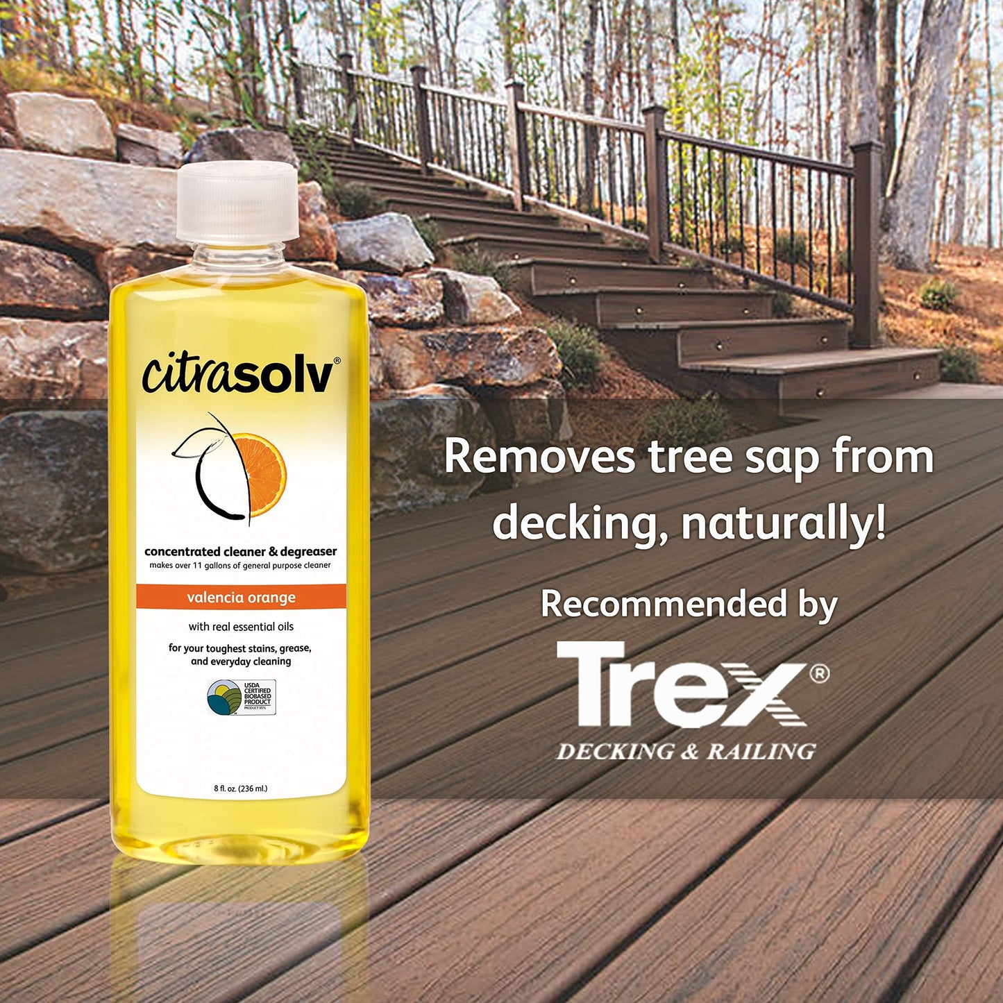 CitraSolv - Concentrated Household Cleaner & Degreaser - Valencia Orange Scent - 16 Fl Oz, Natural Ingredients, Non-Toxic, Biodegradable, Made in USA