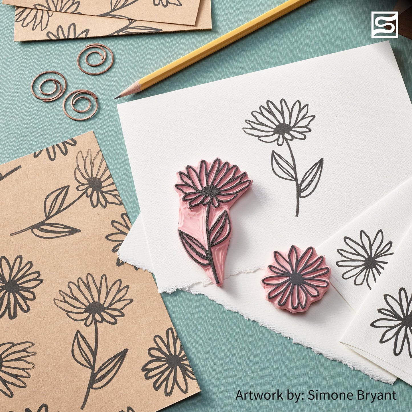 Speedball Block Printing Baren - Comfortable Wooden Handle, Made in the USA - 4 Inches (4139)