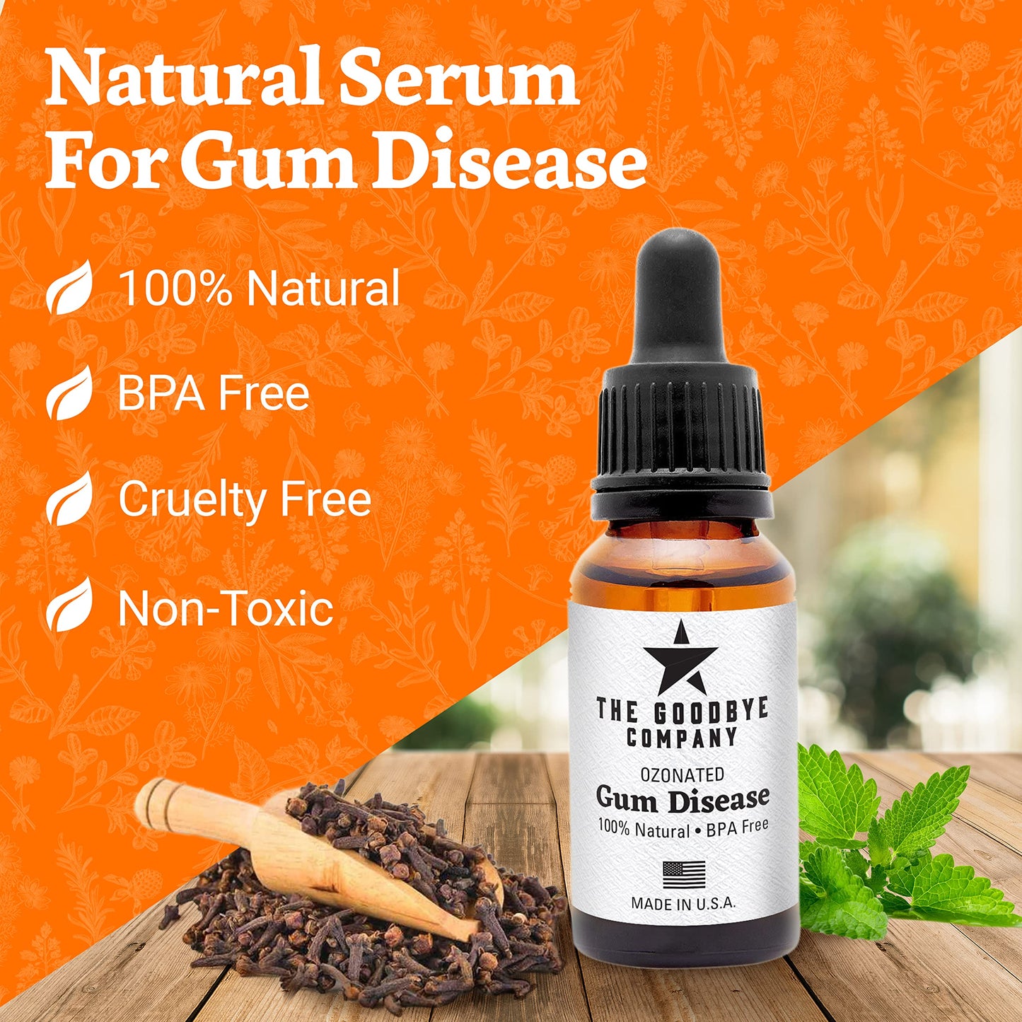 Ozonated Gum Disease Treatment - Effective and Natural Home Remedy for Treating Oral Gum Disease and Gingivitis - 100% Pure Neem and Clove Essential Oils for Complete Oral Health 15ML