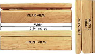 MarqArt Wood Art Dog Box - Handmade in USA - Unmatched Quality - Unique, No Two are the Same - Original Work of Wood Art (#4146 Happy Dog 4x5x1.5)