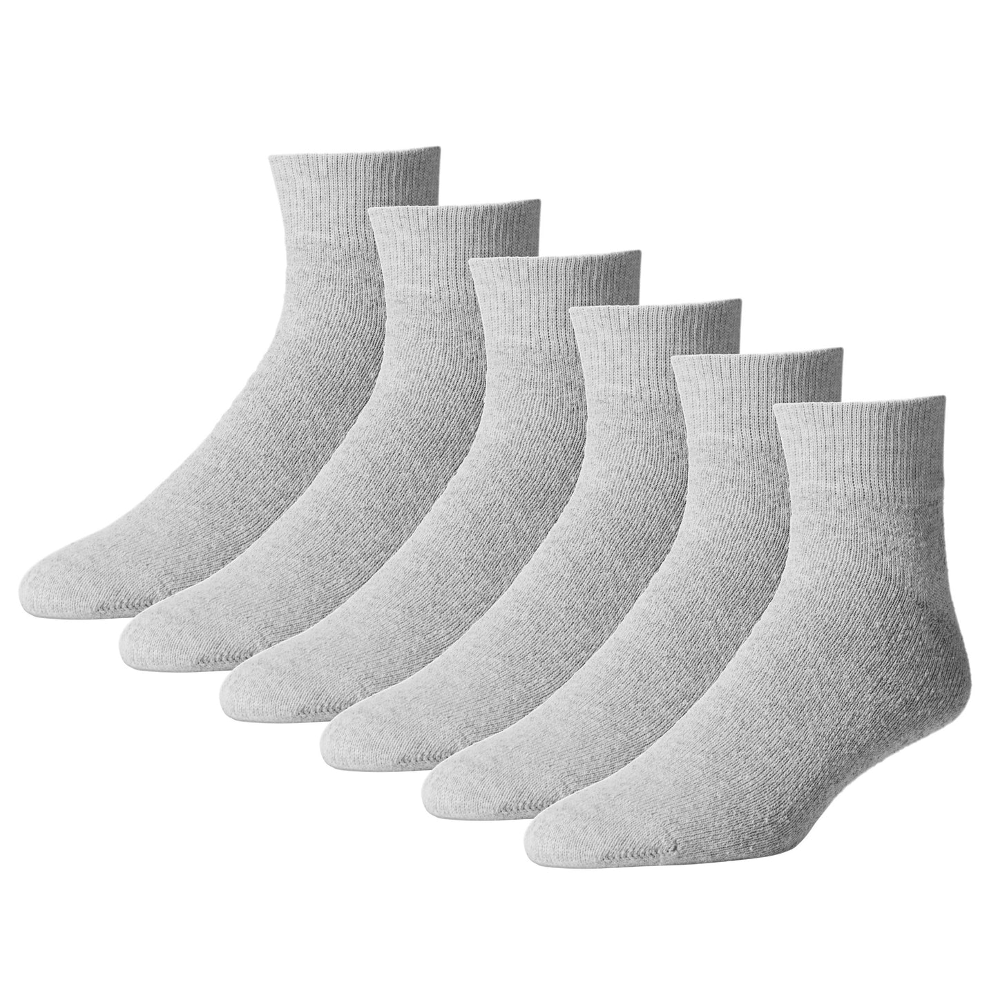 American Made Everyday Quarter Socks for Men - 12 Pack
