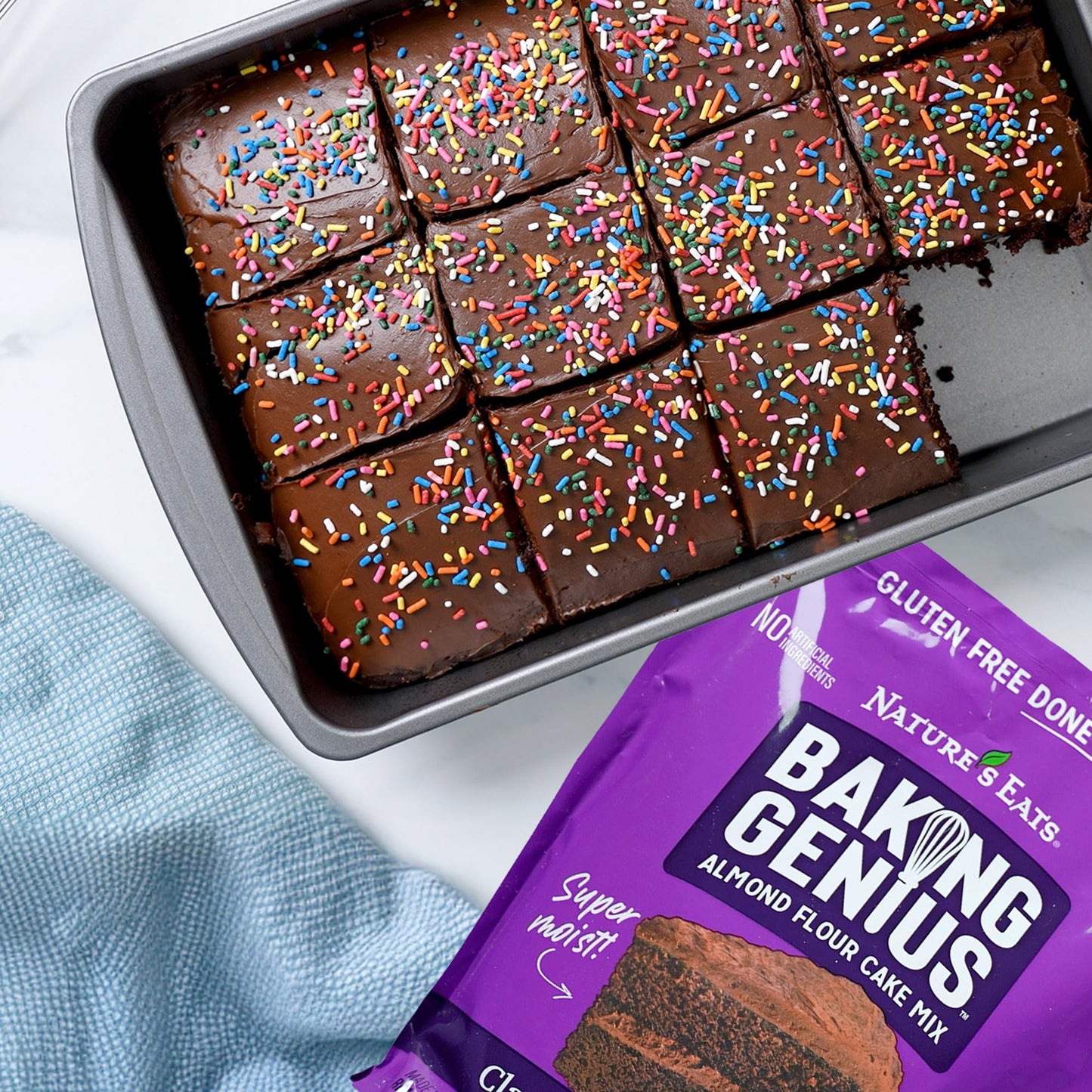 Nature’s Eats Baking Genius Classic Chocolate Cake Almond Flour