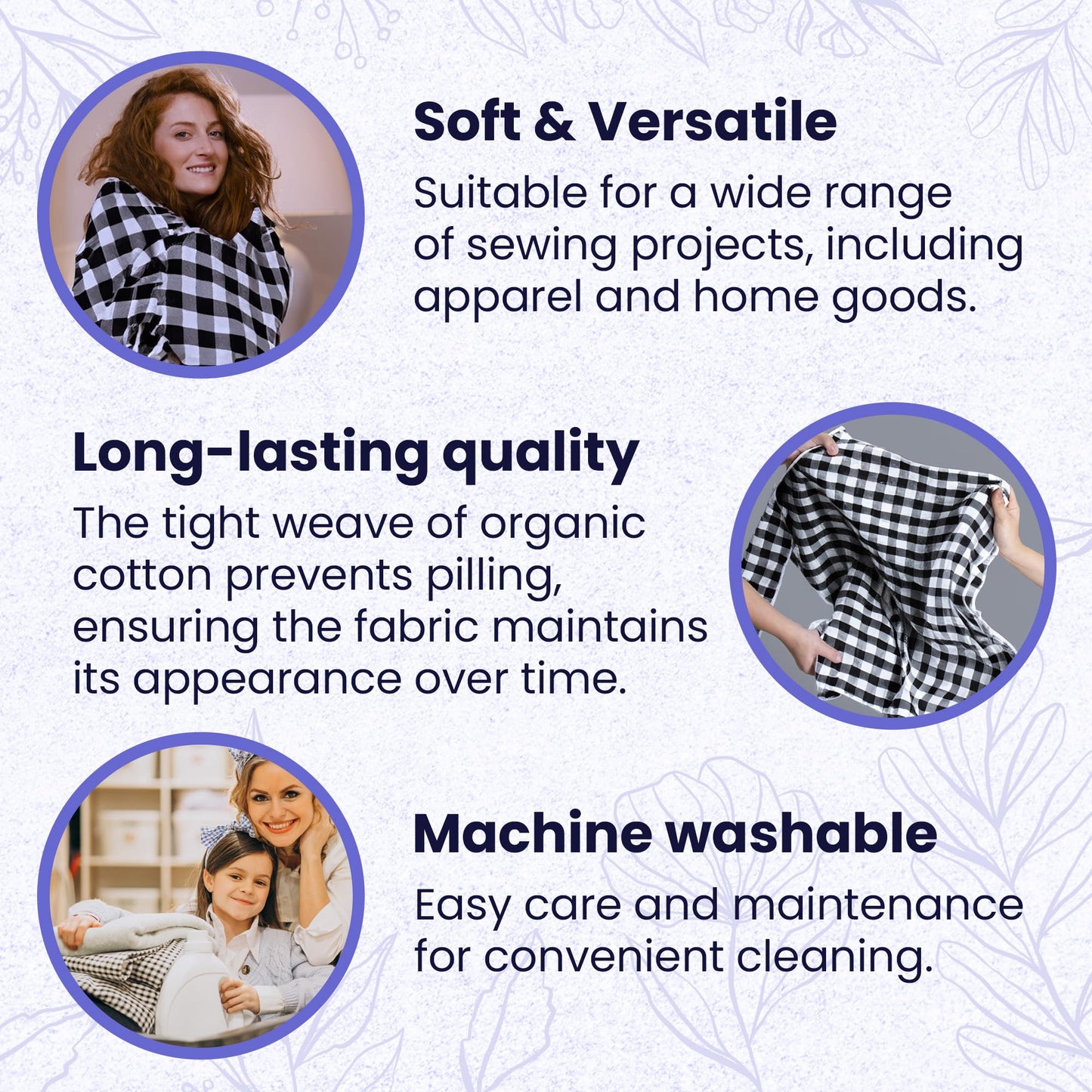 ISEE FABRIC 56"x36" Inch French Terry Fabric for Sewing - 100% Cotton Made in U.S.A - Ideal for Making Clothing, Sweatshirts and Cloth Towels - Raisin Splatter (Sold by Yard)
