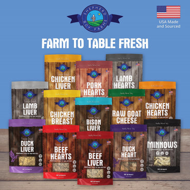 Shepherd Boy Farms Freeze Dried Dog and Cat Treats, Chicken Breast, All Natural Freeze-Dried Dog Treat & Snacks, Made in USA, High in Protein, Nutrition of Raw Food, Single Ingredient