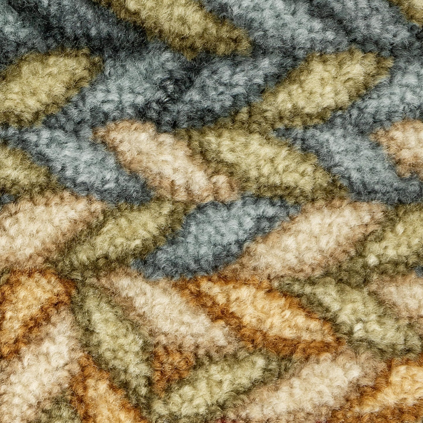 Maples Rugs Marion Bohemian Braid Design Print Area Rug – Made in USA – Washable,Non Slip Indoor Carpet for Entryway,Foyer, Kitchen, and Bathroom, 2'6 x 3'10, Multi-Color