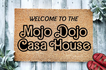 Welcome to The Mojo Dojo Casa House Doormat | Welcome Door Mat | New Home Gift | Movie Doormat | Home Decor | Closing Gift | Front Door | Made in the USA stk1977