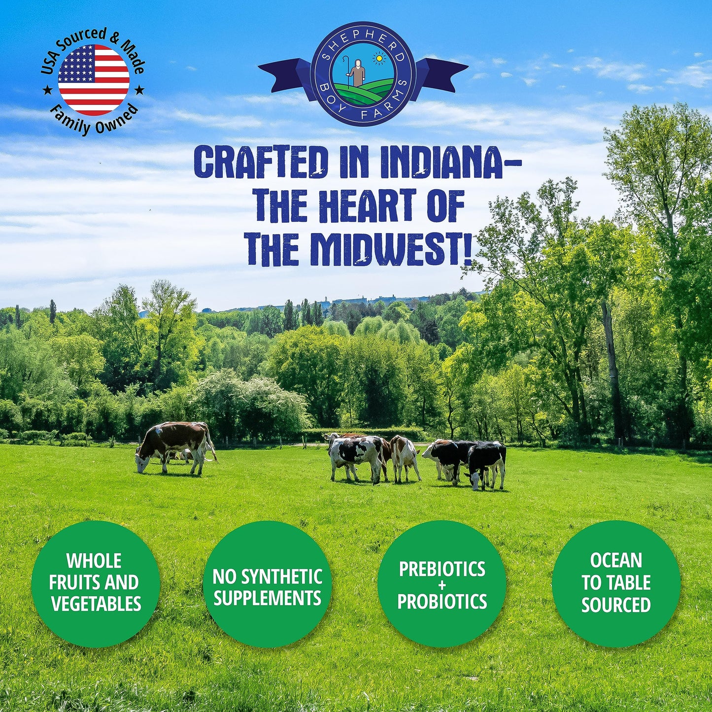 Shepherd Boy Farms Freeze Dried Raw Dog Food (Fish Medley Recipe), All Natural Food, 14 oz Bag, Freeze-Dried Dog Food, Made in USA with Organic Produce, High in Protein, Food Topper or Complete Meal