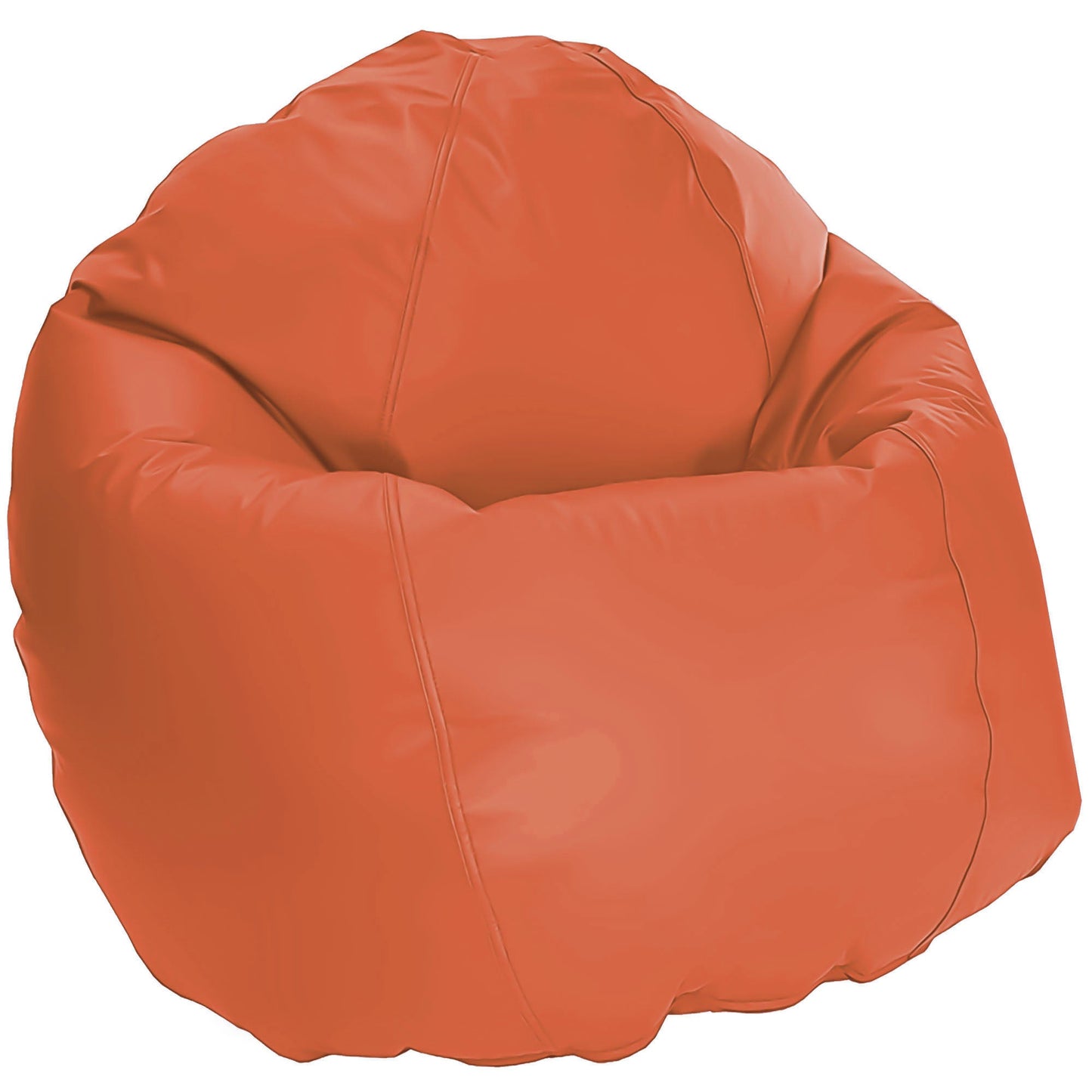 Vinyl bean bag orange comfybean beanbag chair
