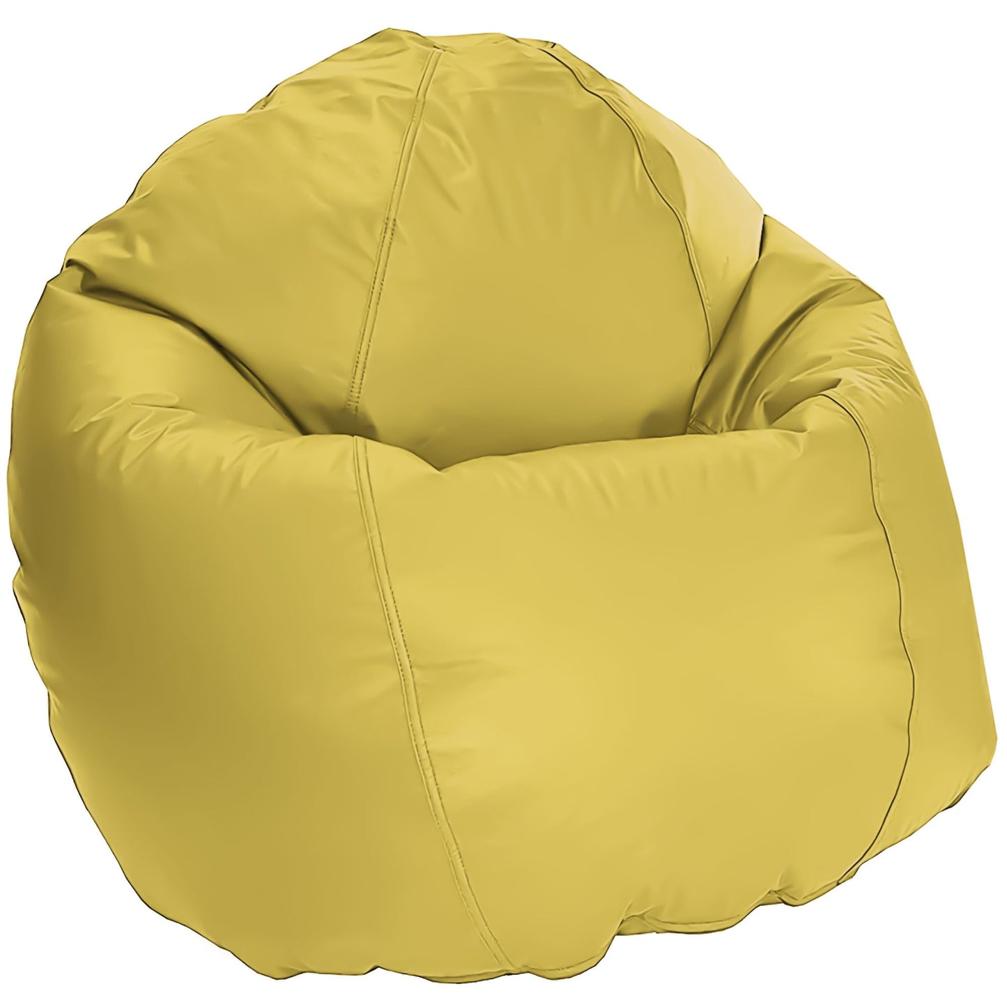 Vinyl bean bag yellow comfybean beanbag chair