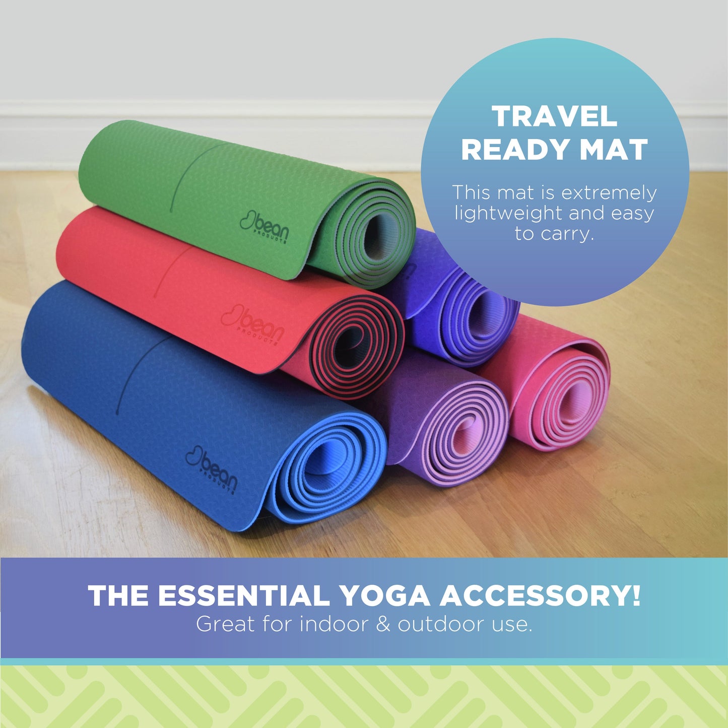 thermoplastic elastomer tpe mat stack of colors