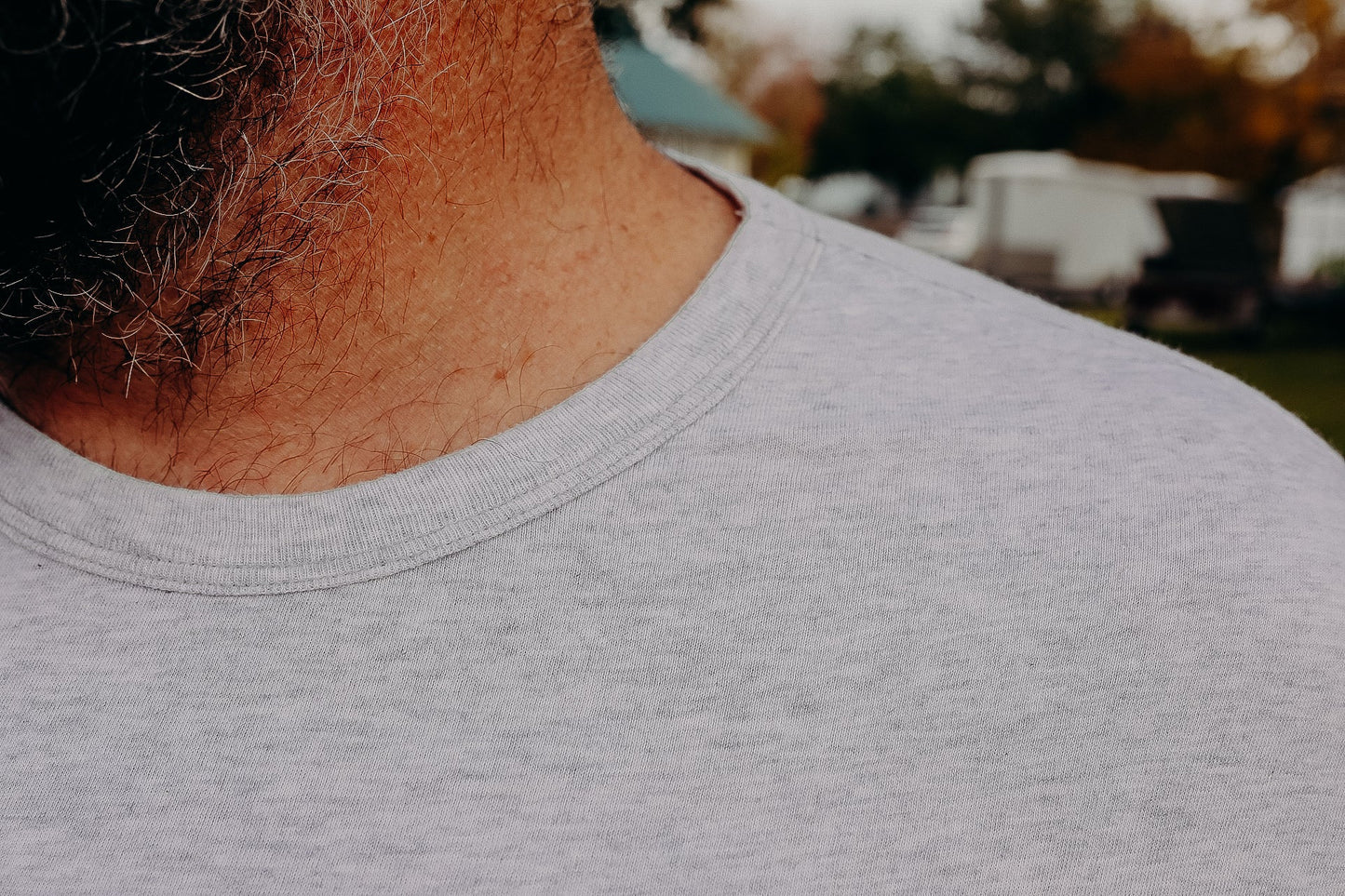 7 Ounce Pocket T-Shirt Heather Grey