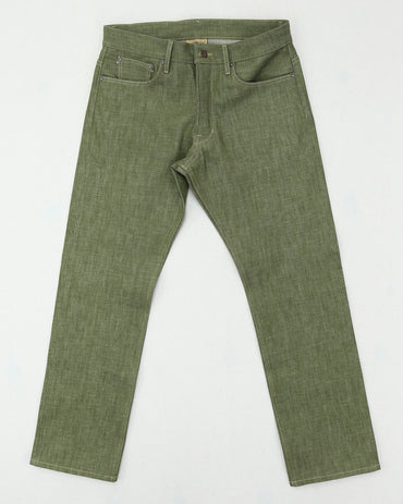 Rebels X079 Modern Straight Leg 13.5 Oz Pistachio Green Selvedge