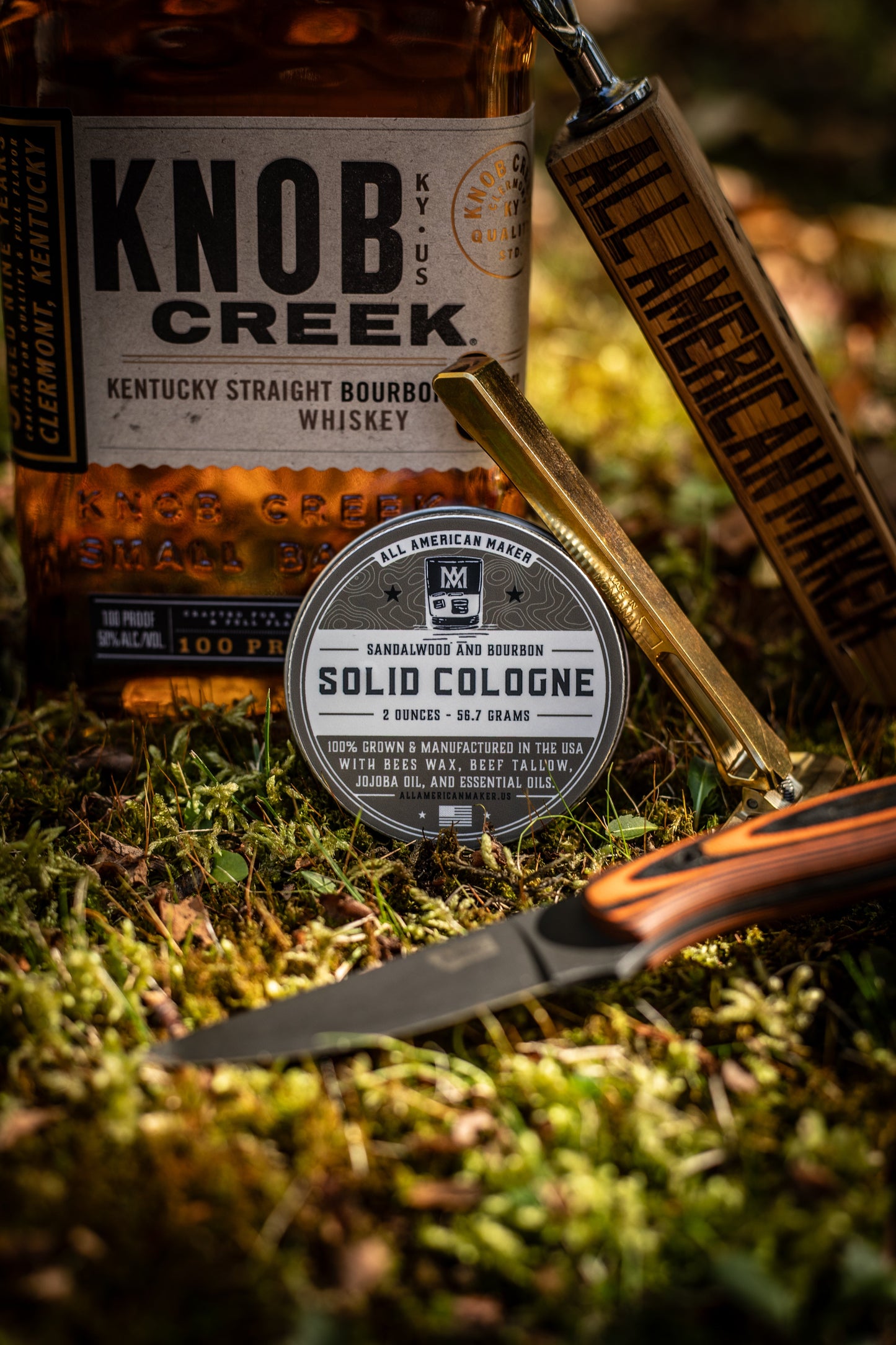 Sandalwood & Bourbon : Solid Cologne