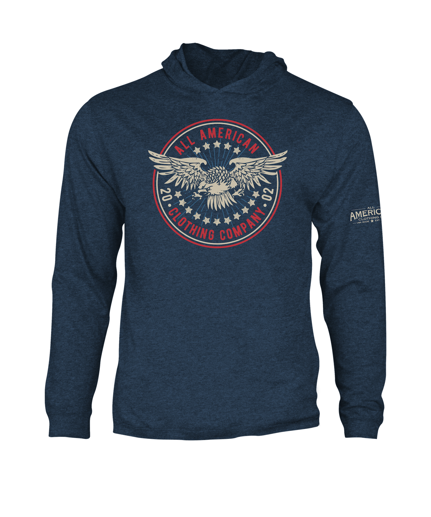 Men's Lightweight Hooded Graphic Long Sleeve T-Shirt