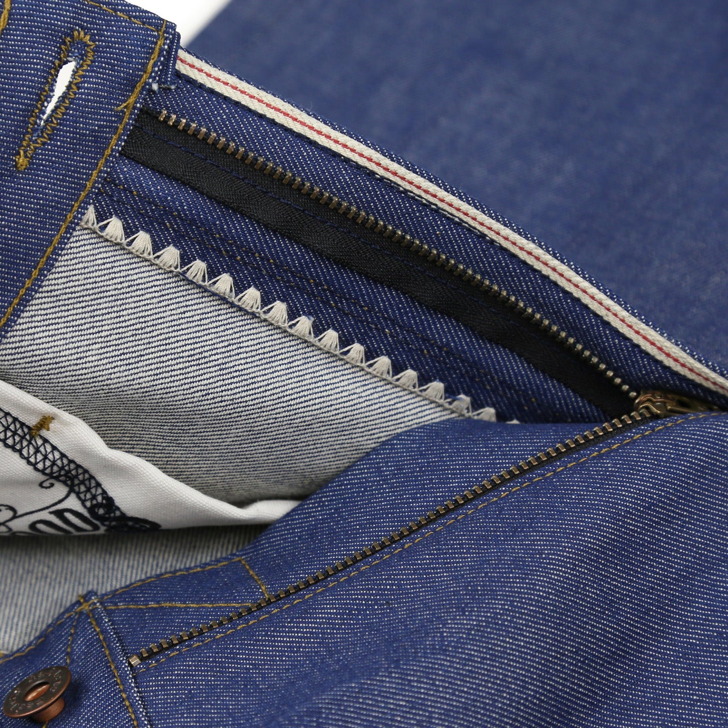 Drifter X089 Indigo Medium High Waist Straight Leg