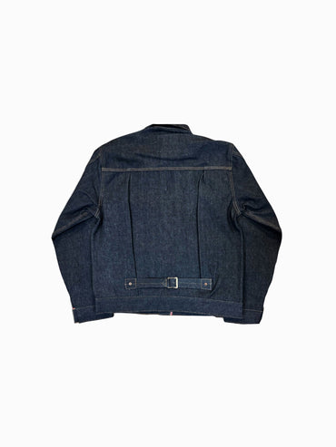 Vidalia Mills Deadstock 14oz Selvedge Indigo Muleskinner Buckle Back Denim Jacket