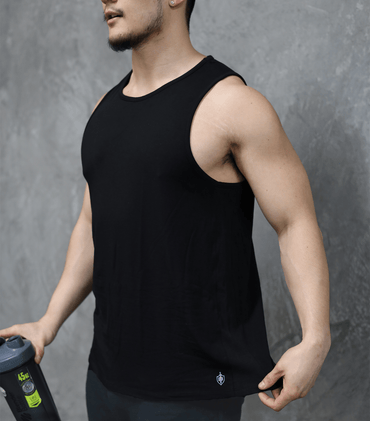 Eucalyptus Performance Tank - Black