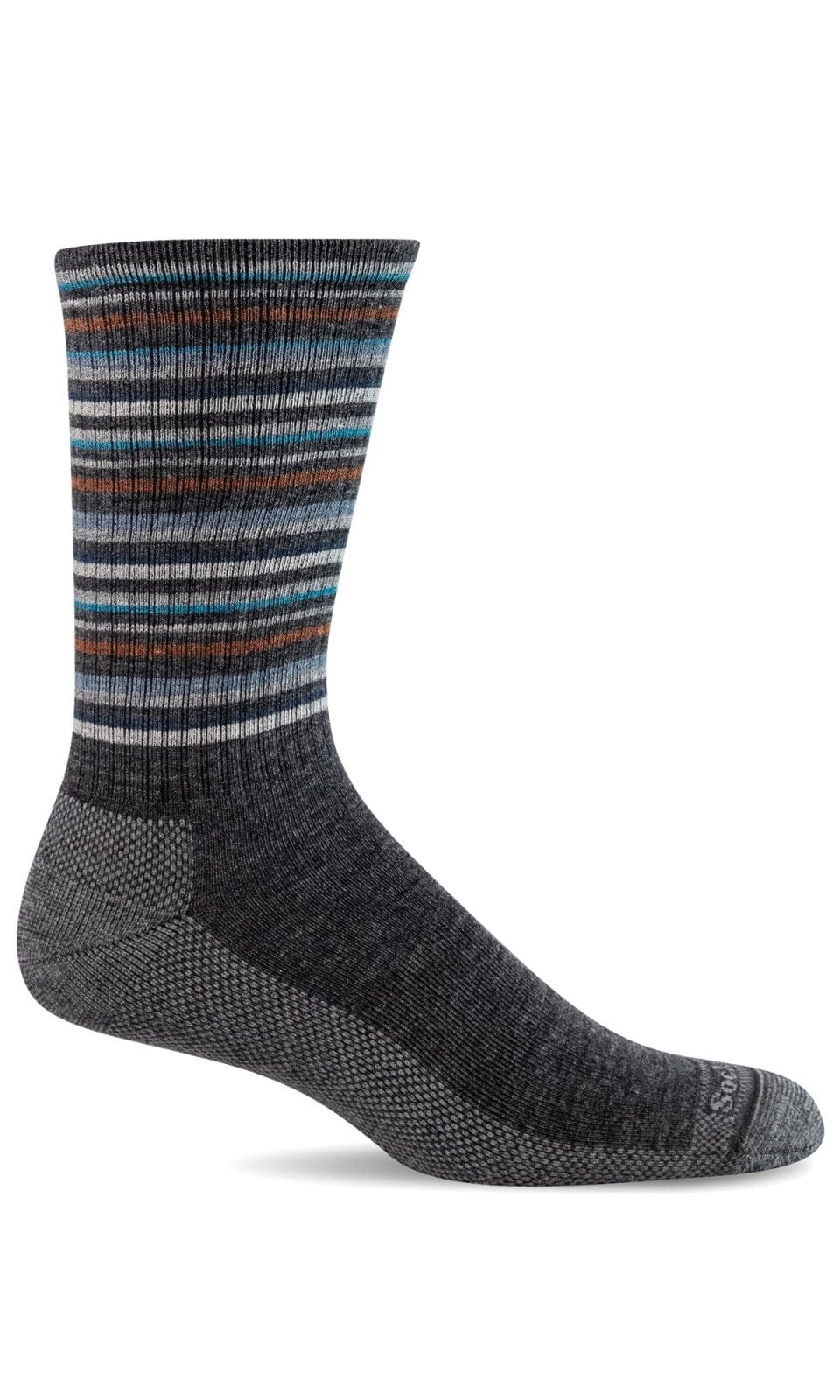 Men's Camp Stripe | Essential Comfort Socks Socks Sockwell M/L Charcoal