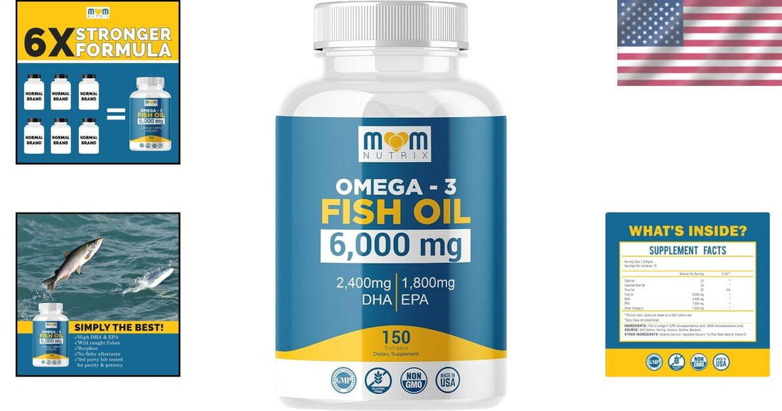 Boost Your Heart, Brain, and Immunity with Ultra-Pure Omega-3 Fish Oil – No Fishy Aftertaste, Just Powerful Results!