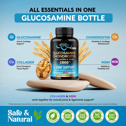 Boost Your Joint Health with USA-Made Excellence: Discover the Power of Glucosamine Chondroitin MSM Collagen Supplement