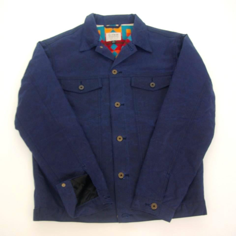 Wax Rider Coat Navy Sample One of a Kind