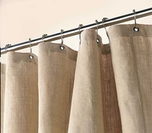 Natural Hemp shower curtain